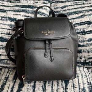 Kate Spade Darcy Flap Backpack Black